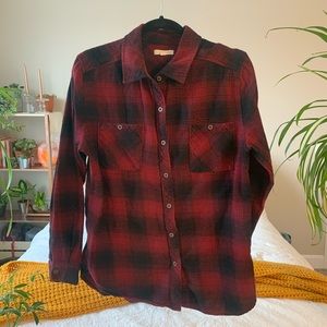 Red soft flannel